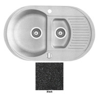 Мойка гранитная Marmorin Duro black 130513002 (77x47x19)