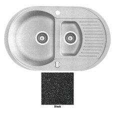 Мойка гранитная Marmorin Duro black 130513002 (77x47x19)