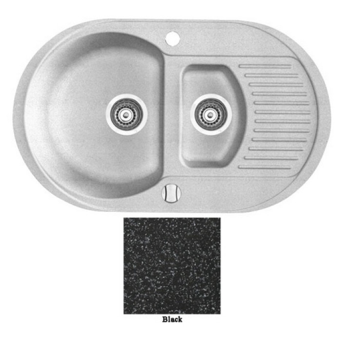 Мойка гранитная Marmorin Duro black 130513002 (77x47x19)