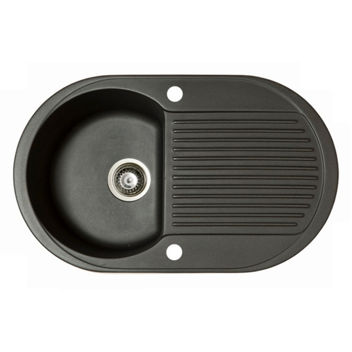 Мойка гранитная Marmorin Duro black metalic 130113012 (77x47x19)