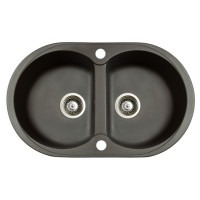 Мийка гранітна Marmorin Duro black metalic 130203012 (77x47x19)