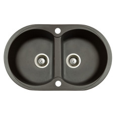 Мойка гранитная Marmorin Duro black metalic 130203012 (77x47x19)