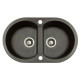 Мойка гранитная Marmorin Duro black metalic 130203012 (77x47x19)