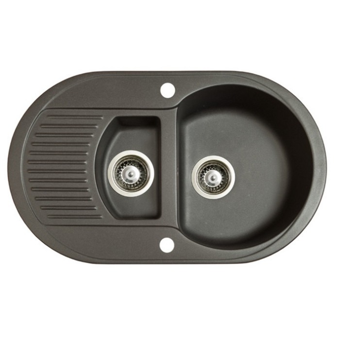 Мойка гранитная Marmorin Duro black metalic 130513012 (77x47x19)