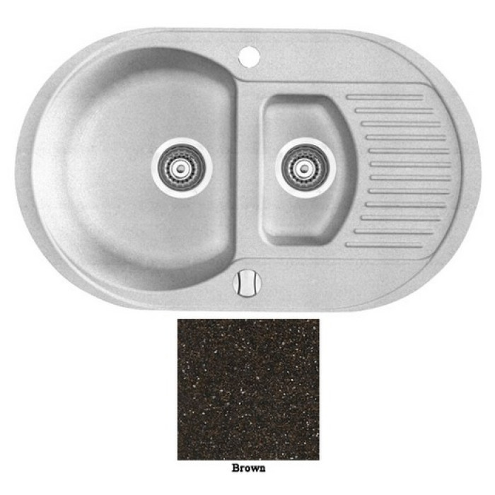 Мойка гранитная Marmorin Duro brown 130513004 (77x47x19)