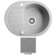 Мойка гранитная Marmorin Duro steel metalic 130133010 (62x47x19)