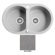 Мойка гранитная Marmorin Duro steel metalic 130203010 (77x47x19)