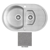 Мойка гранитная Marmorin Duro steel metalic 130513010 (77x47x19)