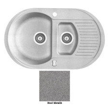 Мойка гранитная Marmorin Duro steel metalic 130513010 (77x47x19)