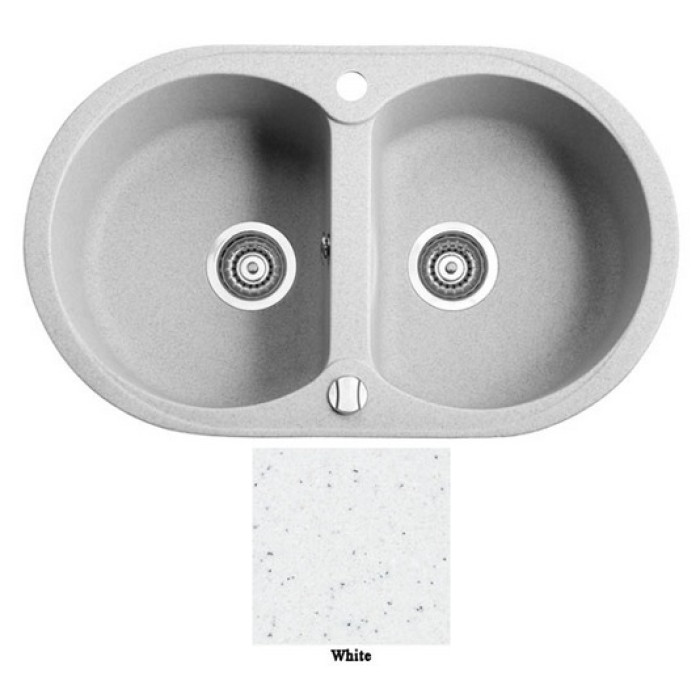 Мойка гранитная Marmorin Duro white 130203006 (77x47x19)