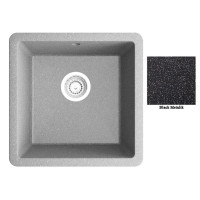 Мойка гранитная Marmorin Fado black metalic 426100012 (46x46x21.5)