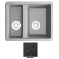Мойка гранитная Marmorin Fado black metalic 427500012 (56x46x21.5)