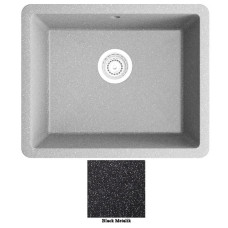 Мойка гранитная Marmorin Fado black metalic 428100012 (56x50x21,5)