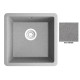 Мойка гранитная Marmorin Fado steel metalic 426100010 (46x46x21.5)
