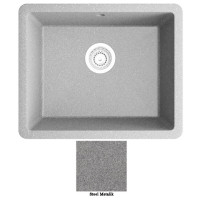 Мойка гранитная Marmorin Fado steel metalic 428100010 (56x50x21,5)