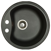 Мийка гранітна Marmorin Kova black metalic 250803012 (51x51x19)