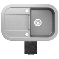 Мойка гранитная Marmorin Laver black metalic 510113012 (78x50x19)