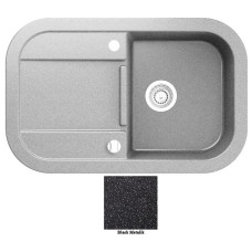 Мойка гранитная Marmorin Laver black metalic 510113012 (78x50x19)