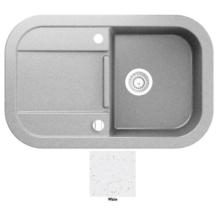 Мойка гранитная Marmorin Laver white 510113006 (78x50x19)