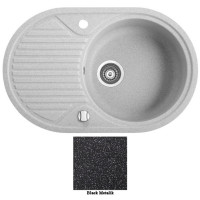 Мийка гранітна Marmorin Arena black metalik (77x50x18) 280113012