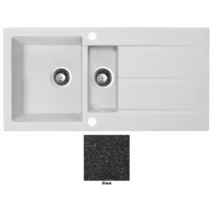 Мойка гранитная Marmorin Bario black 120513002 (100x50x21)