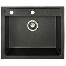 Мойка гранитная Marmorin Bario black metalic 120103012 (59x50x21)