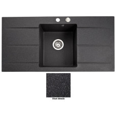 Мойка гранитная Marmorin Bario black metalic 120123012 (100x50x21) 