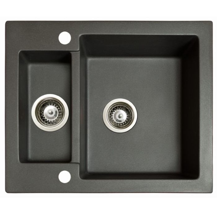Мойка гранитная Marmorin Bario black metalic 120503012 (60x50x21)