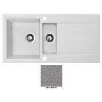 Мойка гранитная Marmorin Bario steel metalic 120513010 (100x50x21)