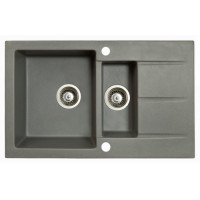 Мойка гранитная Marmorin Bario steel metalic 120533010 (80x50x21)