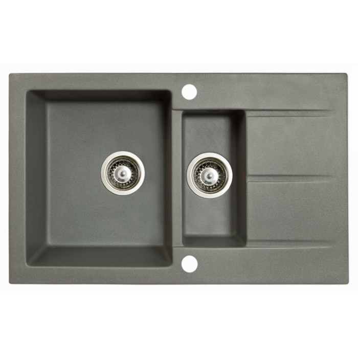 Мойка гранитная Marmorin Bario steel metalic 120533010 (80x50x21)
