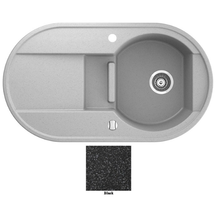 Мойка гранитная Marmorin Otago black 505513002 (88x50x19)