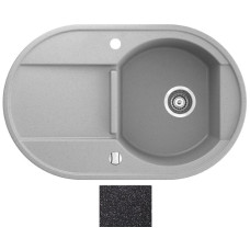 Мойка гранитная Marmorin Otago black metalic 505113012 (78x50x19)