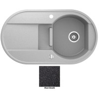 Мойка гранитная Marmorin Otago black metalic 505513012 (88x50x19)