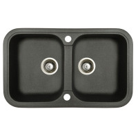 Мойка гранитная Marmorin Pesta black 170203002 (77x47x19)