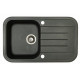 Мойка гранитная Marmorin Pesta black metalic 170113012 (77x47x19)