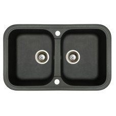 Мойка гранитная Marmorin Pesta black metalic 170203012 (77x47x19)