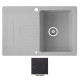 Мойка гранитная Marmorin Sten black metalic 385113012 (78x52x21.5)