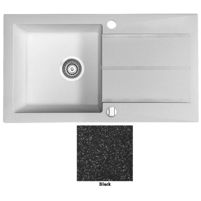 Мойка гранитная Marmorin Tama black 390113002 (78x43,5x20)
