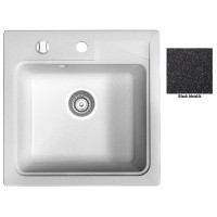 Мийка гранітна Marmorin Tama black metalic 390103012 (46.5x46.5x19.5)