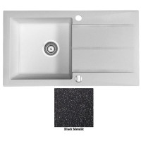 Мийка гранітна Marmorin Tama black metalic 390113012 (78x43,5x20)