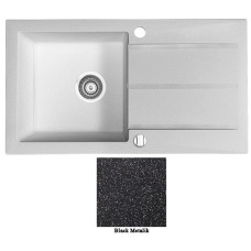 Мойка гранитная Marmorin Tama black metalic 390113012 (78x43,5x20)