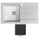 Мойка гранитная Marmorin Tama black metalic 390113012 (78x43,5x20)