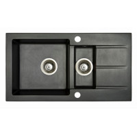 Мойка гранитная Marmorin Tama black metalic 390513012 (78x43,5x17)