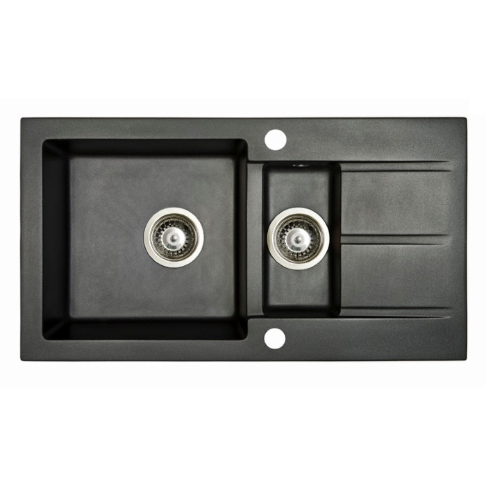 Мойка гранитная Marmorin Tama black metalic 390513012 (78x43,5x17)