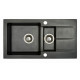 Мойка гранитная Marmorin Tama black metalic 390513012 (78x43,5x17)