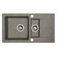 Мойка гранитная Marmorin Tama grey 390513003 (78x43,5x17)