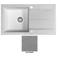 Мойка гранитная Marmorin Tama steel metalic 390113010 (78x43,5x20)