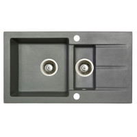 Мойка гранитная Marmorin Tama steel metalic 390513010 (78x43,5x17)