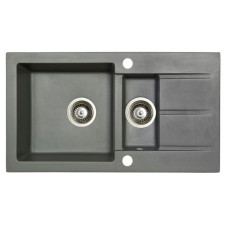 Мойка гранитная Marmorin Tama steel metalic 390513010 (78x43,5x17)